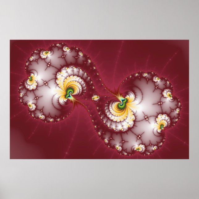 Póster Masticador de huesos de perro - Fractal (Frente)