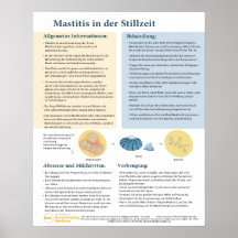 Mastitis en Poster de lactancia (alemán)