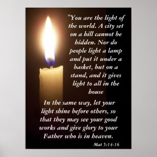 Póster Mat 5:14-16