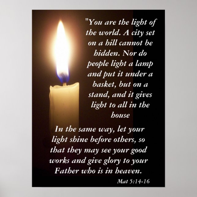 Póster Mat 5:14-16 (Frente)