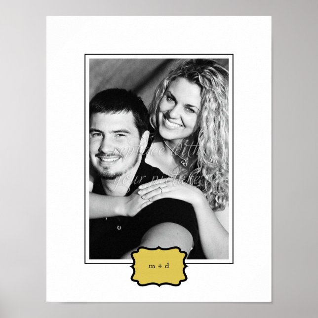 Póster Mat de fotografía personalizada de estilo clásico  (Frente)
