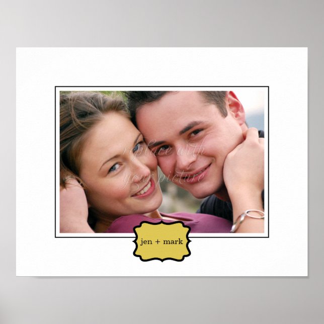 Póster Mat de fotografía personalizada de estilo clásico  (Frente)