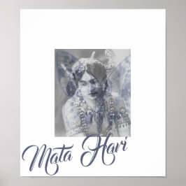 Póster Mata Hari - Margaretha Geertruida - mariposa