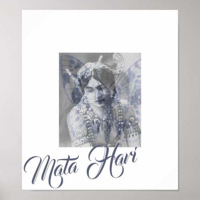 Póster Mata Hari - Margaretha Geertruida - mariposa (Frente)