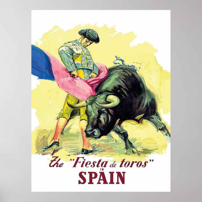 Póster Matador, Fiesta de toros, España (Frente)