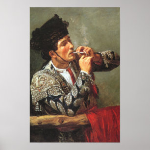 Póster Matador que fuma