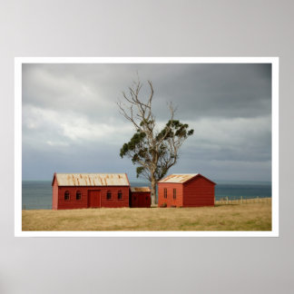 Póster Matanaka Farm Building Privy Schoolhouse Poster