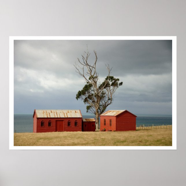 Póster Matanaka Farm Building Privy Schoolhouse Poster (Frente)