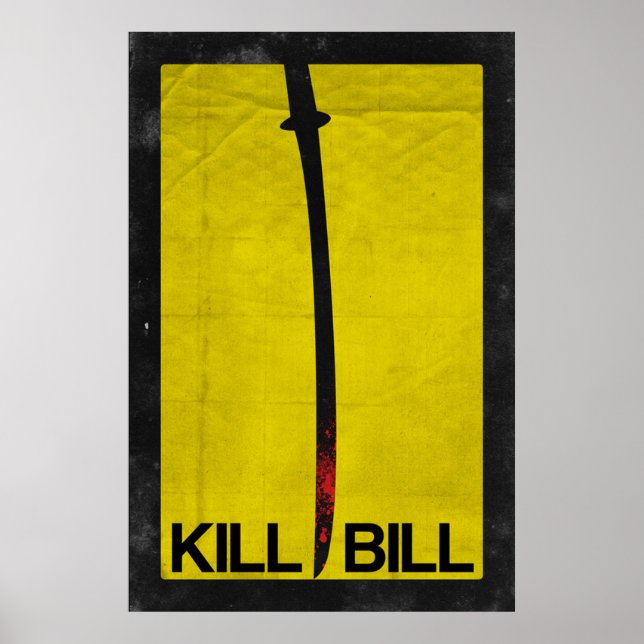 Póster Matar a Bill minimalista (Frente)