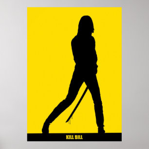 Póster MATAR BILL Silueta mínima