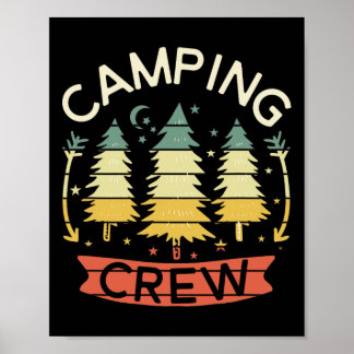 Póster Matc Camisetas de campamento de la familia Camping