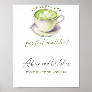 Póster Matcha - Consejos y deseos para recién casados