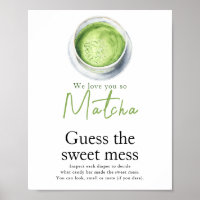 Matcha té ducha bebé Adivina el dulce desorden