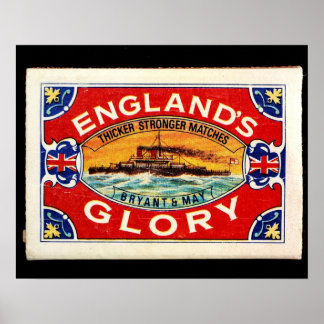 Póster matchbox Englands glory
