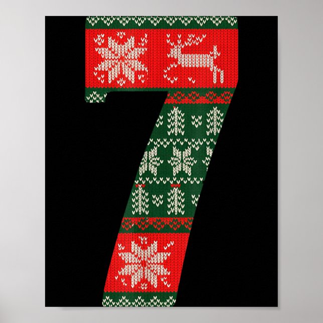 Póster Matching 67 Christmas Ugly Sweater Meme Number 7  (Frente)