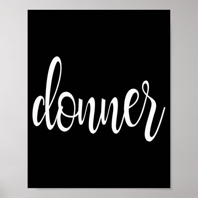 Póster Matching Donner Christmas Text Only Brown Green Re (Frente)