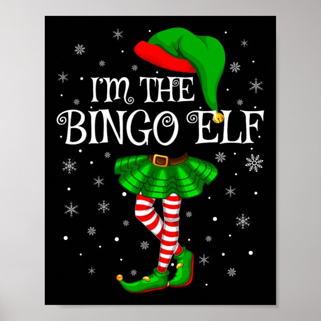 Póster Matching Family Group I'm The Bingo Elf Christmas  (Frente)