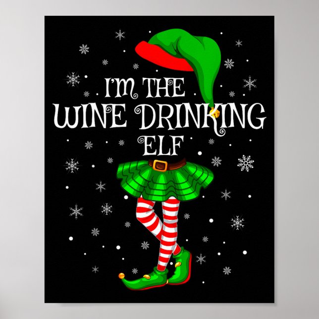Póster Matching Family Group I'm The Wine Drinking Elf Ch (Frente)
