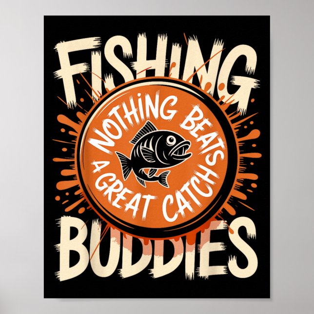 Póster Matching Fishing Buddies Team Fisherman Friends Ch (Frente)