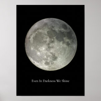 Póster Mate de Fotografía de Luna Llena Original