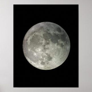 Póster Mate de Fotografía de Luna Llena Original