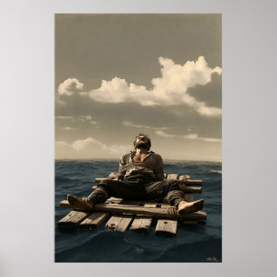 Póster mate de valor a la deriva