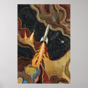 Póster mate del valor de los propulsores