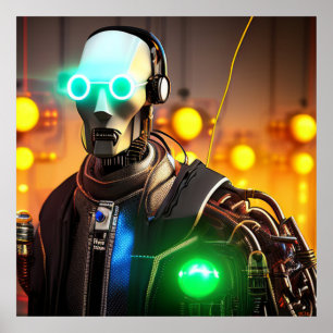 Póster mate del valor Robot 2