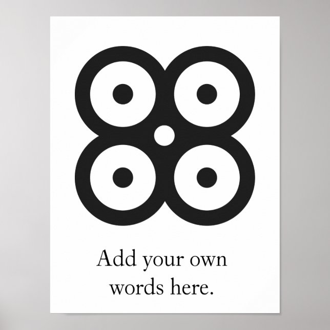 Póster MATE MASIE | símbolo de sabiduría, prudencia del c (Frente)