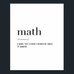 Póster Matemática de definición<br><div class="desc">Matemática de definición</div>