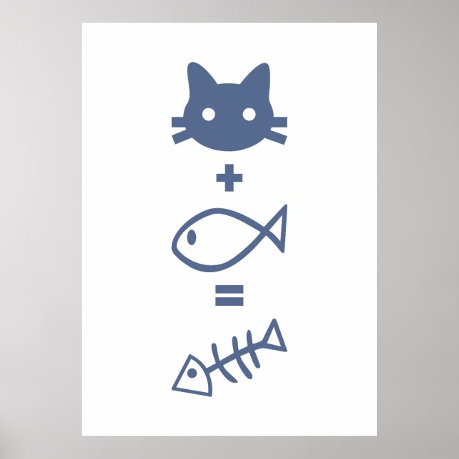 Póster Matemática del gato (Frente)