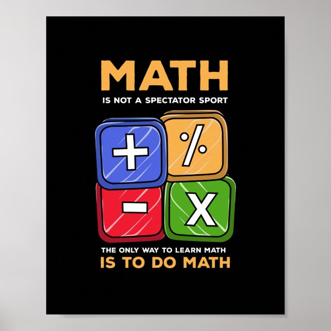 Póster Matemáticas (Frente)