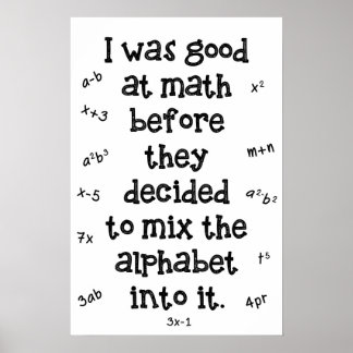 Póster Matemáticas antes del alfabeto