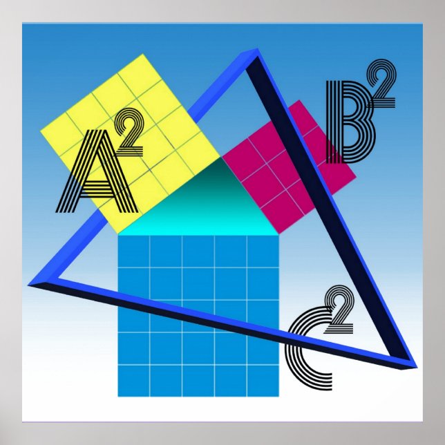 Póster Matemáticas coloridas (Frente)