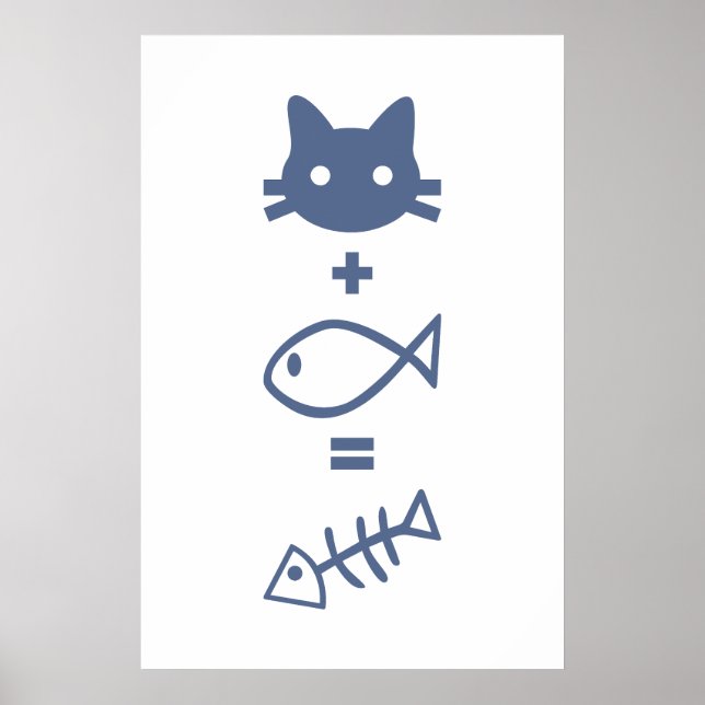 Póster Matemáticas de gatos (Frente)