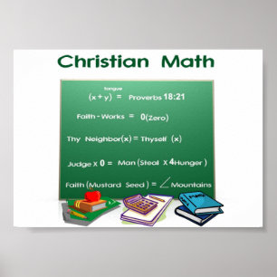 Póster Matemáticas de la biblia