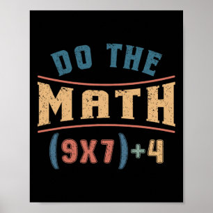 Póster Matemáticas Divertidas 67 Ecuación Meme Haz las Ma