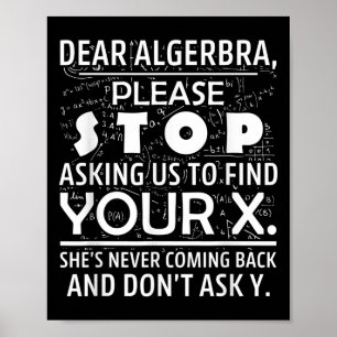 Póster Matemáticas Divertidas Para Amantes De Las Matemát