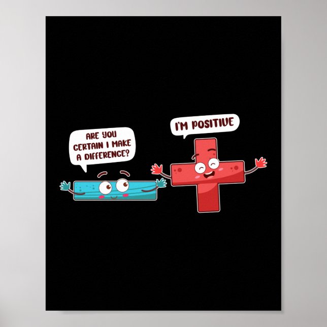 Póster Matemáticas ¿Estás Seguro De Que Hago La Diferenci (Frente)