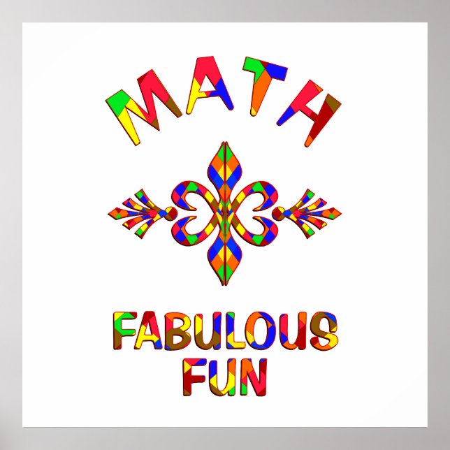 Póster Matemáticas Fabulous Fun (Frente)