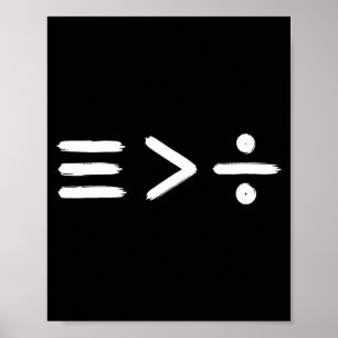 Póster Matemáticas Igualdad > Símbolo matemático de di