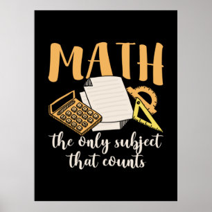 Póster Matemáticas Maestras El Único Asunto