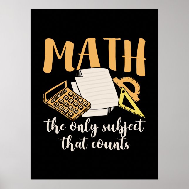 Póster Matemáticas Maestras El Único Asunto (Frente)