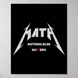 Póster Matemáticas - Nada Más _ Edgy Divertido Matemática