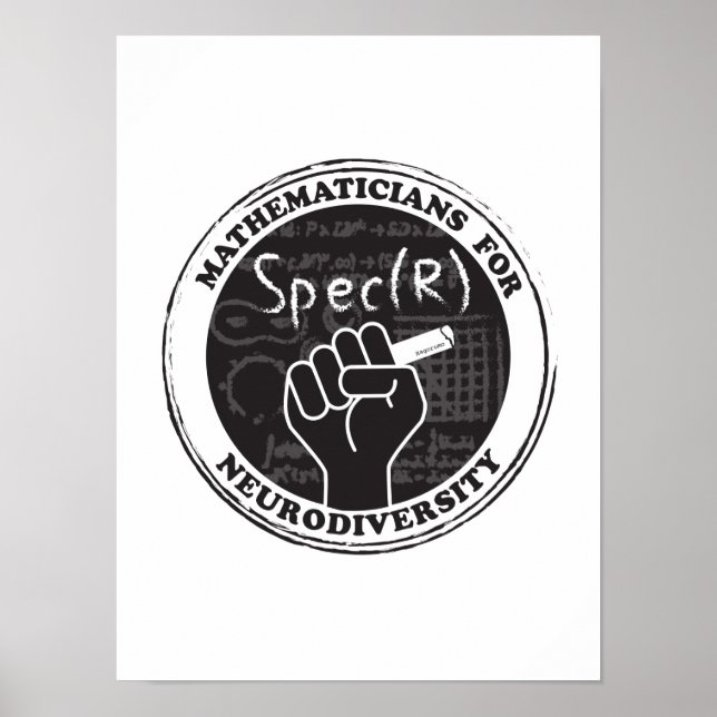 Póster Matemáticos para Poster de Neurodiversidad (Frente)