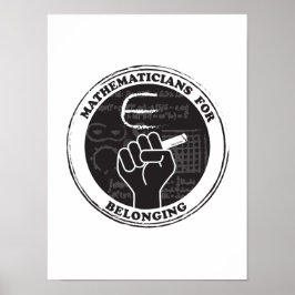 Póster Matematistas para ser Poster de pertenencia