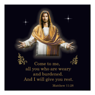 Póster Mateo 11:28