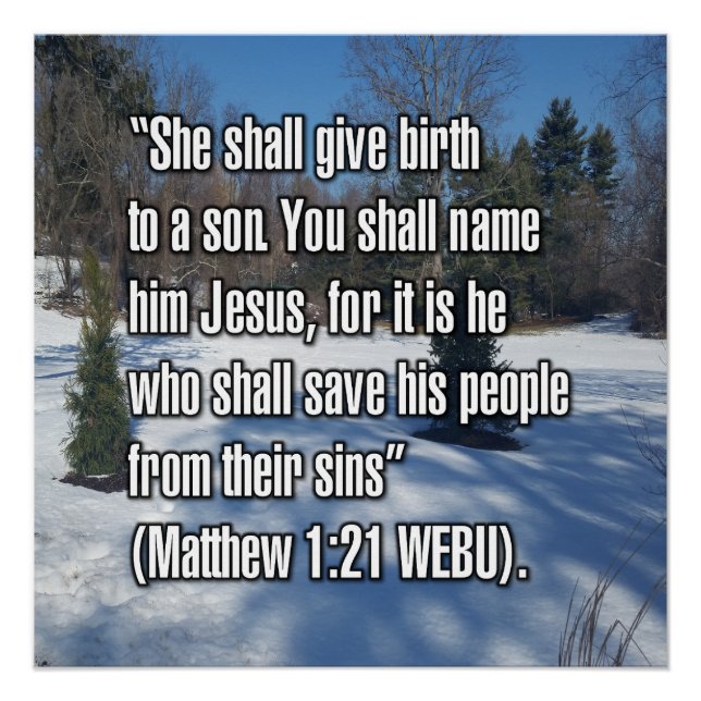 Póster Mateo 1:21 WEBU (Anverso)