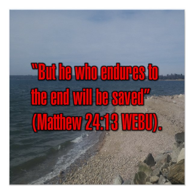 Póster Mateo 24:13 WEBU (Anverso)