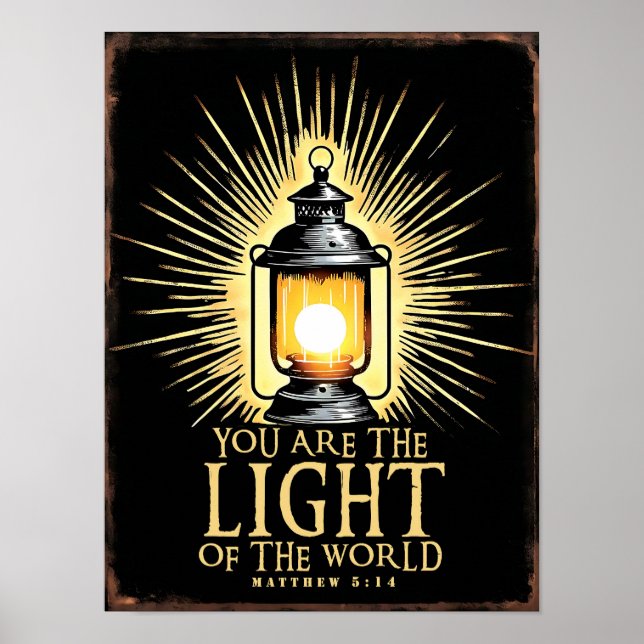 Póster Mateo 5:14 (Frente)